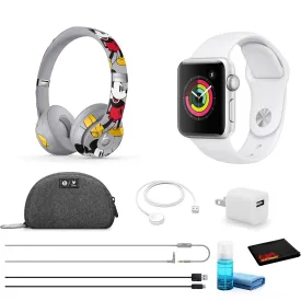 Apple Watch Series 3 42mm White Band - Kit with MICKEY Mouse Beats   MORE