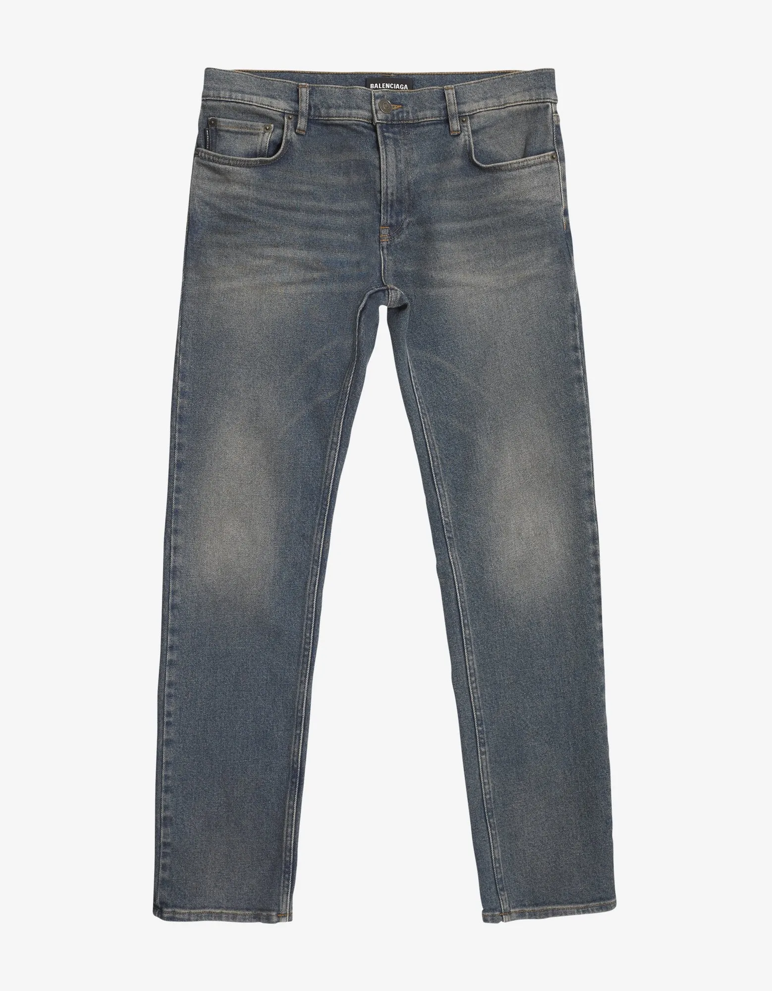 Blue Stonewash Slim Jeans