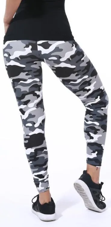 Boricua Camo Pattern Fitness/Athleisure Leggings