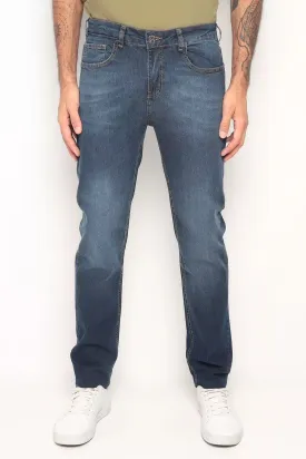 CALÇA JEANS SLIM DARK BLUE