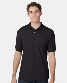 Custom Embroidered - Hanes - Ecosmart® Jersey Polo - Black - 054X