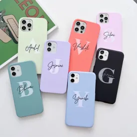 Custom Slim Name Initial Soft Cases