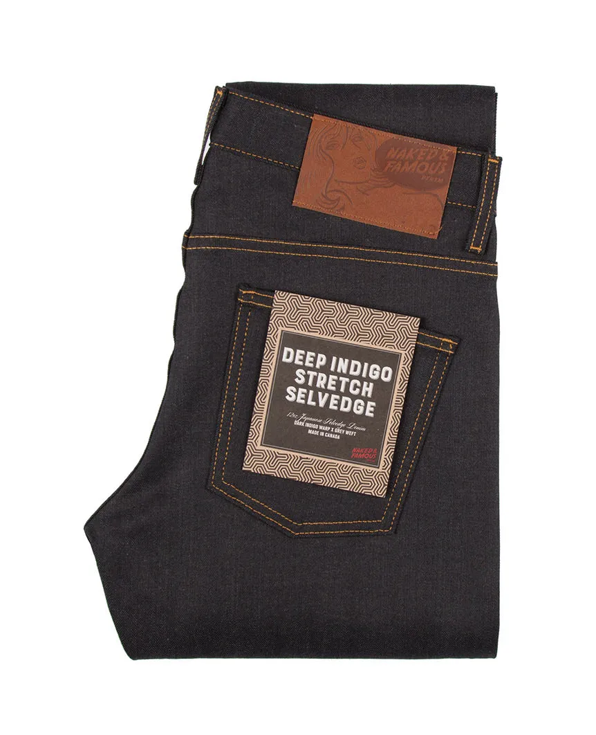 Deep Indigo Stretch Selvedge Super Skinny Guy