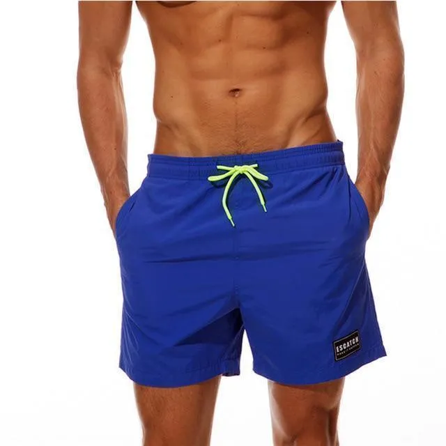 Drawstring Beach Shorts For Men