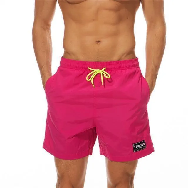 Drawstring Beach Shorts For Men