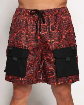 Electro Techno Cargo Shorts