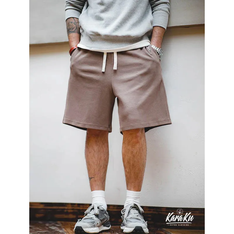 Embroidered Pique Cotton Sweat Shorts