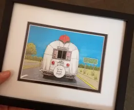 Framed Art Print 5" x 7" | Roadtrippin' Texas |  Jim Koehn Artwork