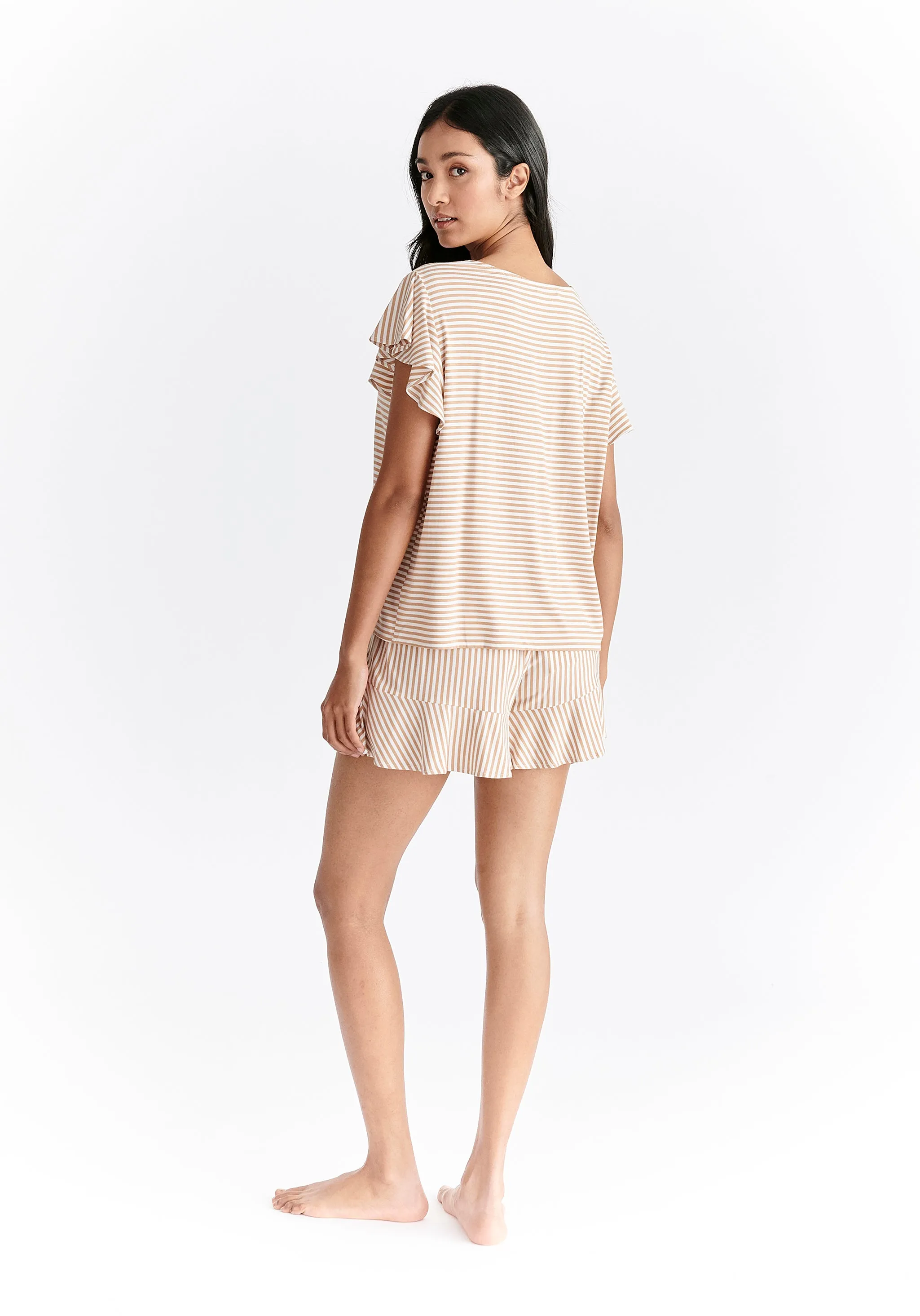 Frill Pyjama T-Shirt and Shorts