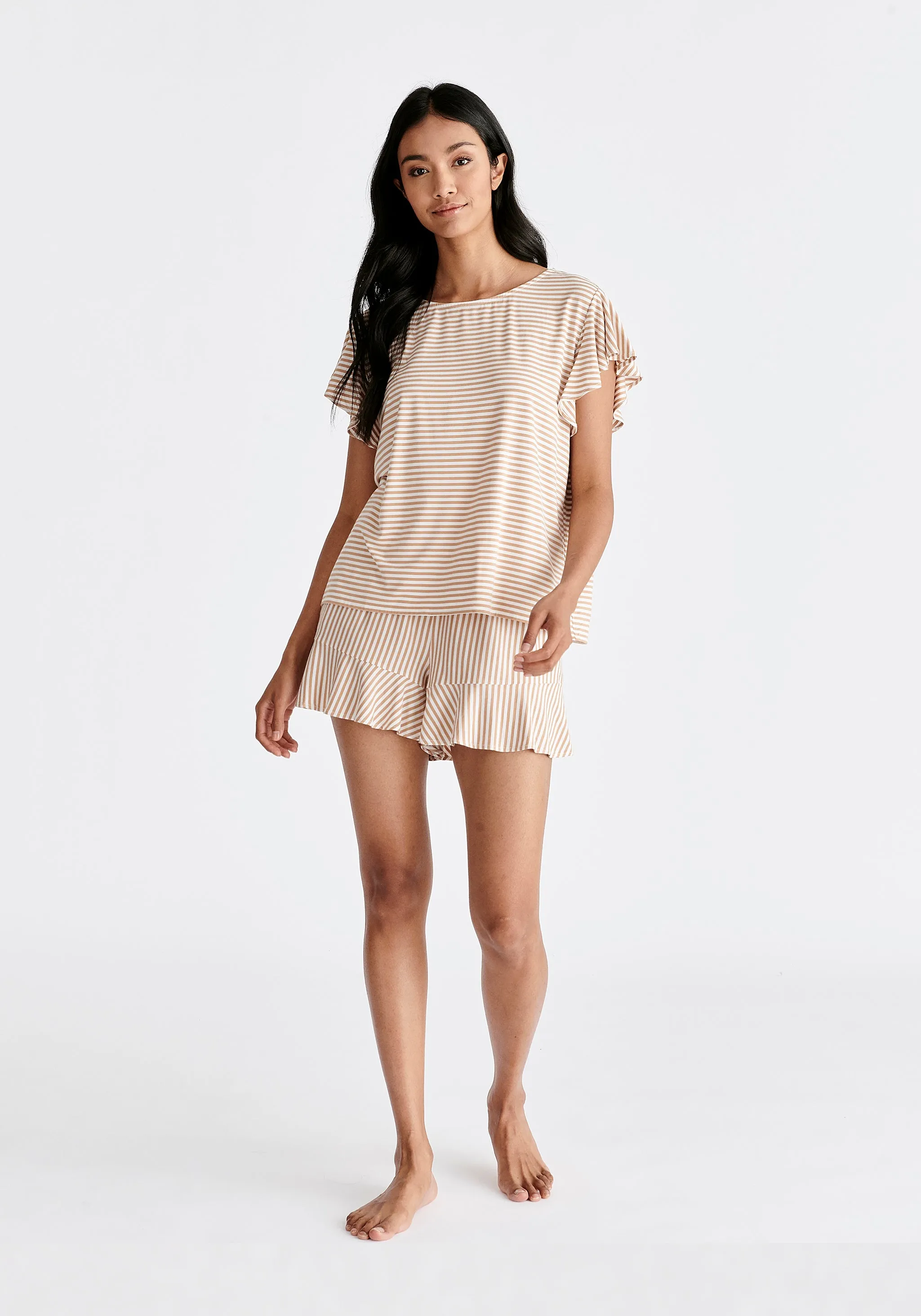 Frill Pyjama T-Shirt and Shorts