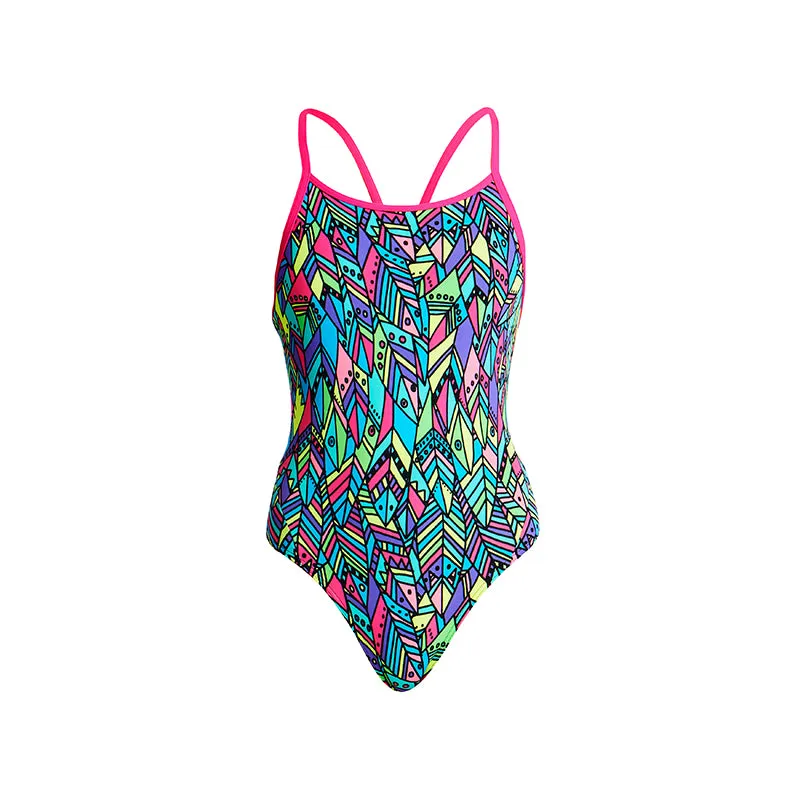 Funkita - Feather Fiesta - Girls Diamond Back One Piece