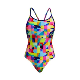 Funkita On The Grid Diamond Back Ladies One Piece