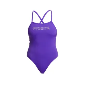 FUNKITA Plain Colour Tie Me Tight One Piece Swimsuit