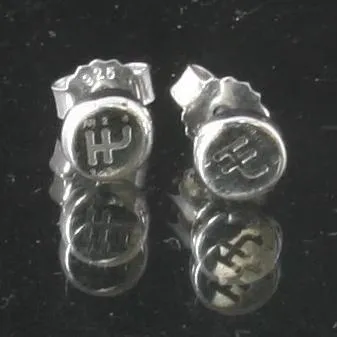 Gear shift pattern earrings