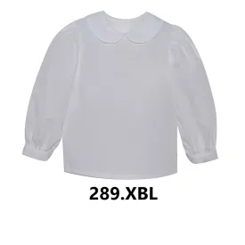 Girls Long Sleeve PeterPan Blouse