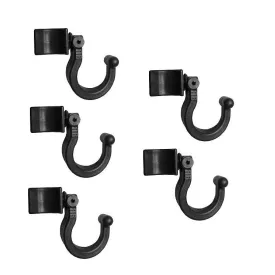 Heavy Duty Plastic L-Track Hook - 5 Pack