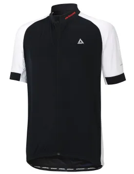 Herren Fahrradtrikot Kurzarm Pro Line Schwarz Weiss