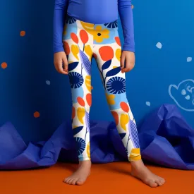 Kid's Abstract Garden Leggings (2-7 Years)