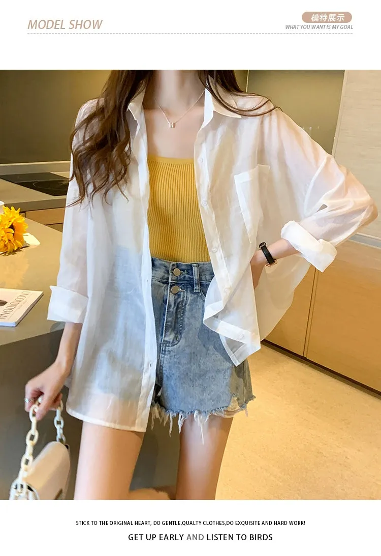 Korean-Style Loose-Fit Long-Sleeve Cardigan