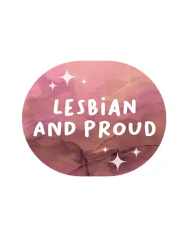 Lesbian And Proud Sticker