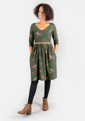 Phyllis Pheasant Print Dress