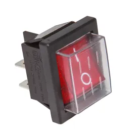 Rocker Power Switch | 4 Pins Rocker On/Off Switch for Kitchen Equipment