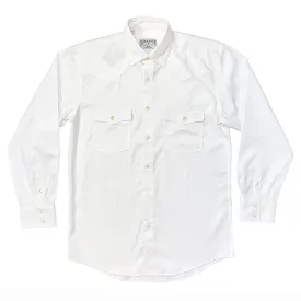 Schaefer Western Classic Button Down Pinpoint - Arctic White