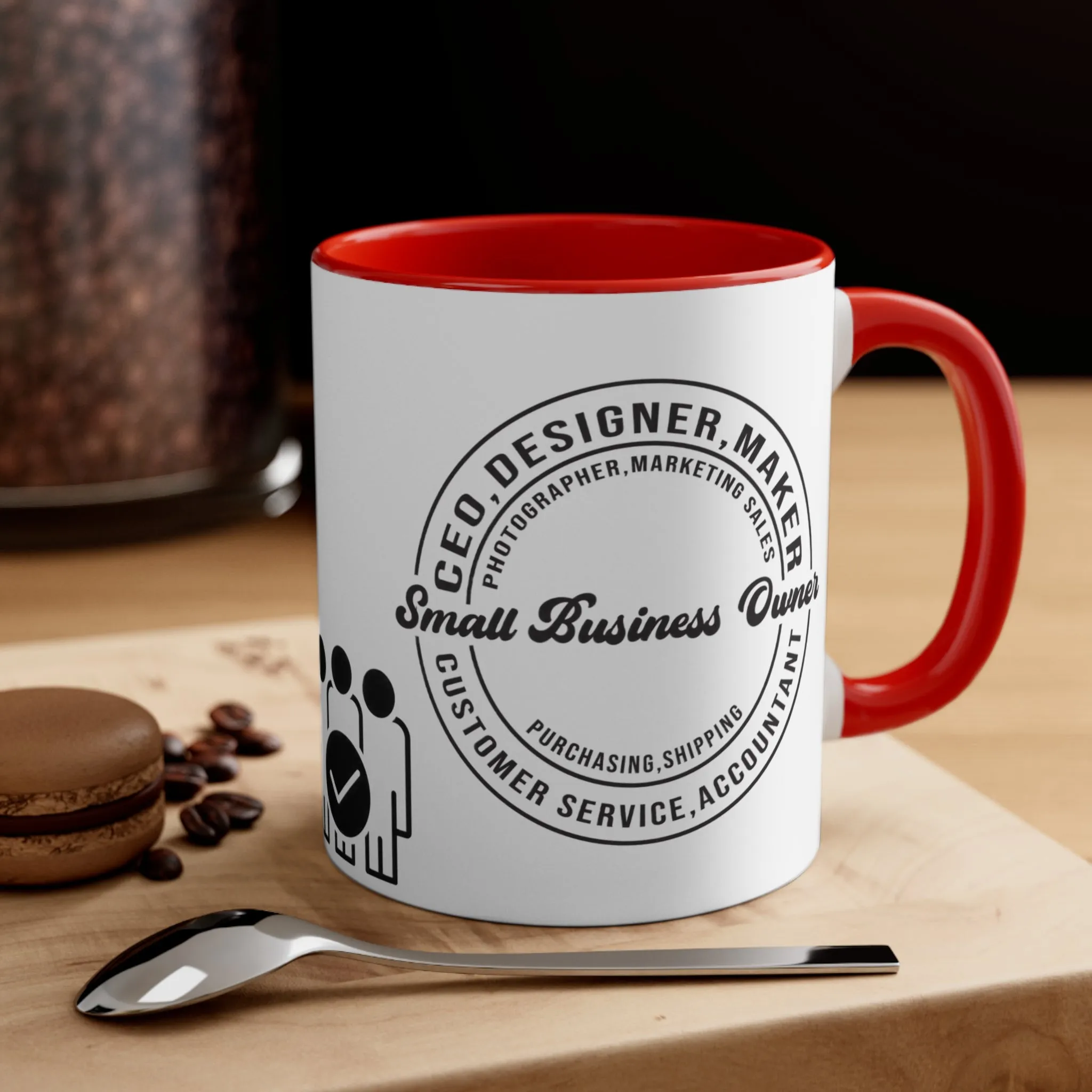 SMALL BUSINESS OWNER MUG - MUGSCITY - Available in Red, Black, Blue, Navy and Pink - Free Shipping