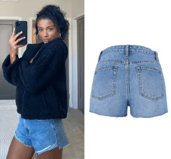 Urban Edge Ripped Denim Shorts