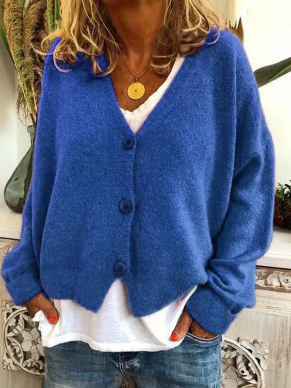 Women's Fashion Loose Sweater Cardigan